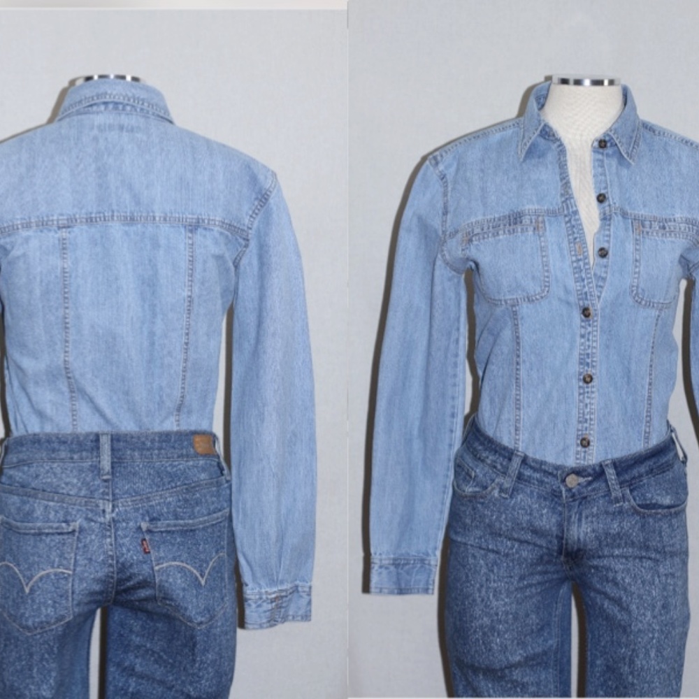 Mountain Lake Cotton Denim Top